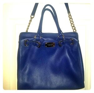 Michael Kors cobalt blue purse